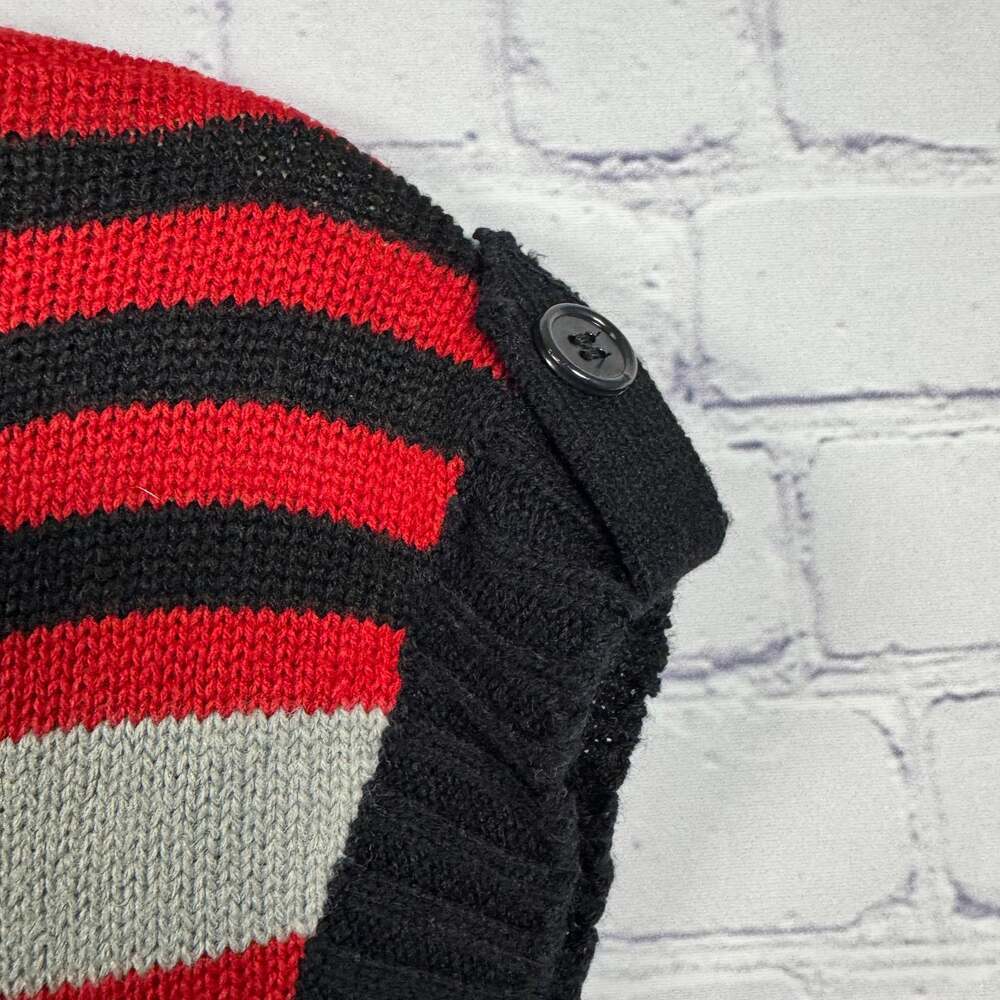 Red Paint Y2K Knit Sweater Dress Size Medium - Picture 2 of 5